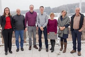 Das klimafit-Projektteam: v.l.n.r. Diana Sträuber (fesa e.V), Dr. Wulf Westermann (ifpro), Dr. Klaus Grosfeld (REKLM, AWI), Frank Phillips (fesa e.V.), Dr. Renate Treffeisen (REKLIM, AWI), Bettina Münch-Epple (WWF), Armin Bobsien (Klimaschutzmanager Stadt Emmendingen)