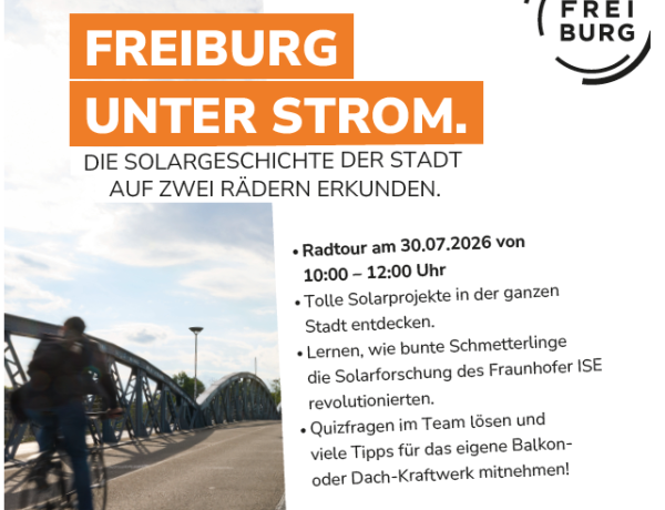 Mit dem Rad durch Freiburgs Solargeschichte – Sei auch du dabei!